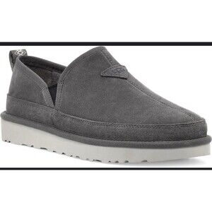 Ugg Shearling Lined Lounge Men Grey Romeo II Slipper  10 Excellent  -worn 1 Time